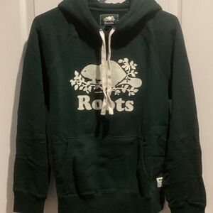 Unisex Roots Original Kanga Hoodie Dark Green - Size Large